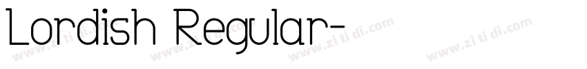 Lordish Regular字体转换
